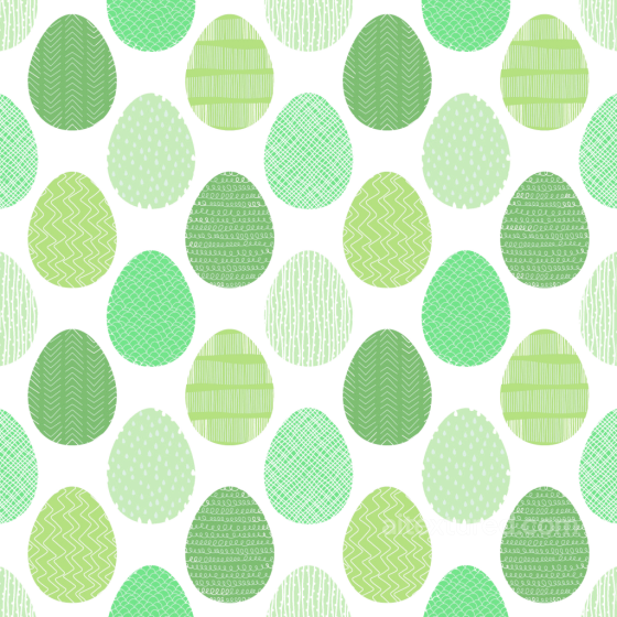 All Christmas Digital paper Texture of Green Patterned Easter Eggs on White Background All Christmas Digital paper texture preview