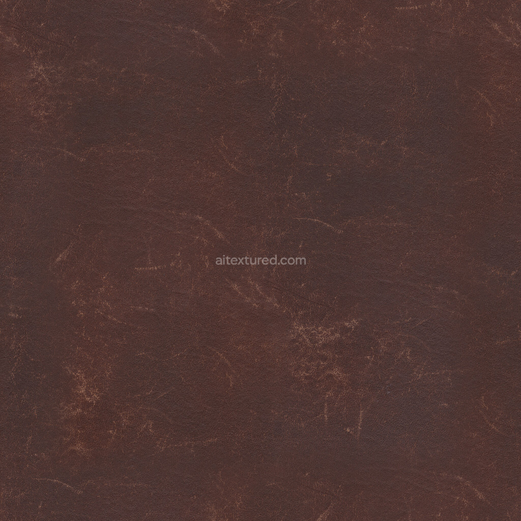 Seamless brown leather texture suitable for 3D projects