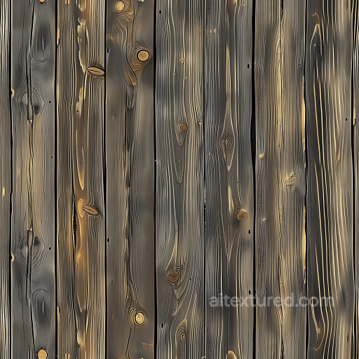 Weathered Wood Planks PBR Texture with Knots and Grain seamless Wood PBR texture