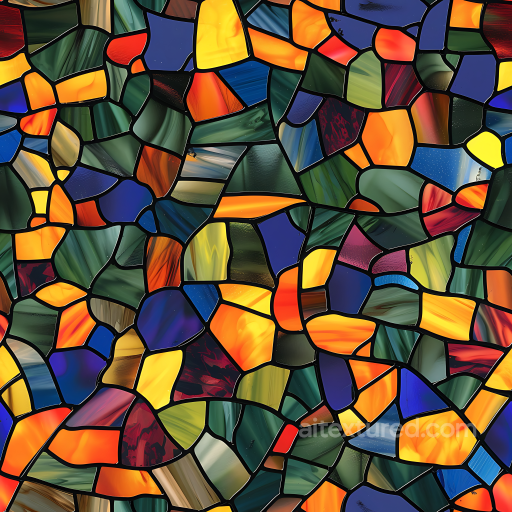 Stained Glass Style Camouflage Mosaic PBR Texture with Vibrant Color Blocks seamless Color Camouflage PBR texture