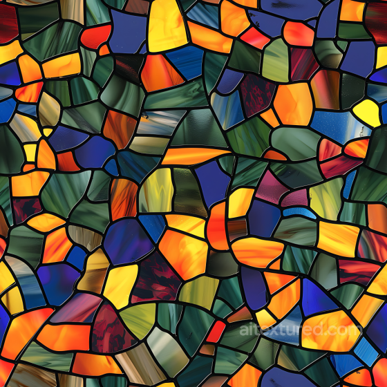 Stained Glass Style Camouflage Mosaic PBR Texture with Vibrant Color Blocks Color Camouflage texture preview