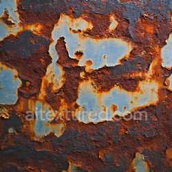 seamless Seamless 3D Rusted Metal PBR Texture Featuring Rich Rust Cracks and Peeling Paint texture 8k free download PBR