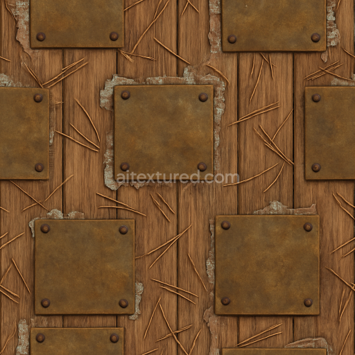 Seamless 3d texture pbr 8k rustic metal aged brass holiday surface