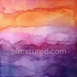 seamless Seamless 3D Alcohol Ink PBR Texture Featuring Warm Orange to Deep Purple Layers texture 8k free download PBR