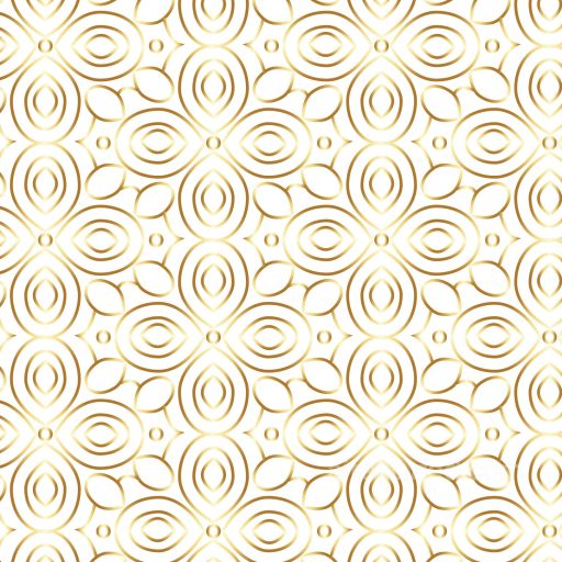 Featuring White Background with Gold Ornamental Pattern seamless White & Gold PBR texture