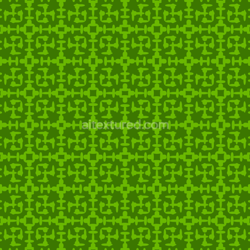 Seamless 3D PBR Texture Featuring Green Celtic-Inspired Digital Paper Pattern