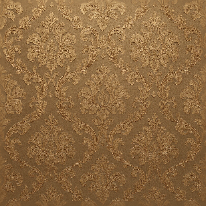 Vintage Brocade Wallpaper With Glossy Metallic Sheen seamless PBR texture preview