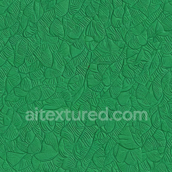 seamless Seamless 3D PBR Texture of Green Embossed Leather with Floral Pattern texture 8k free download PBR