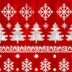seamless Seamless 3D PBR Knitted Christmas Sweater Fabric Texture with Snowflakes and Trees texture 8k free download PBR