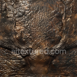 seamless Seamless 3D cracked aged brown leather PBR texture with rugged finish texture 8k free download PBR