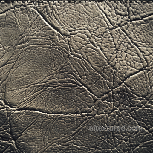 Distressed Dark Taupe Leather PBR Texture with Deep Wrinkles and Fine Grain seamless Leather PBR texture