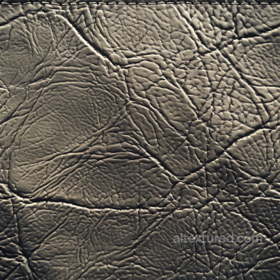 Distressed Dark Taupe Leather PBR Texture with Deep Wrinkles and Fine Grain Leather texture preview