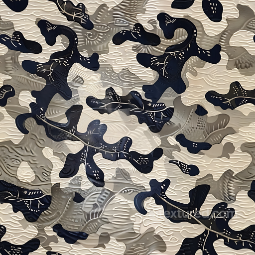 Desert Urban Camouflage PBR Texture with Organic Abstract Shapes and Neutral Palette seamless Color Camouflage PBR texture