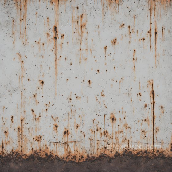 Rusty Metal PBR Texture with Vertical Rust Streaks and Corrosion Rust texture preview