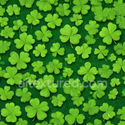 seamless Seamless 3D PBR Texture of Vibrant Green Shamrock Leaves Pattern texture 8k free download PBR