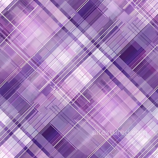 Seamless 3D PBR Texture Featuring Purple Geometric Plaid Pattern texture preview