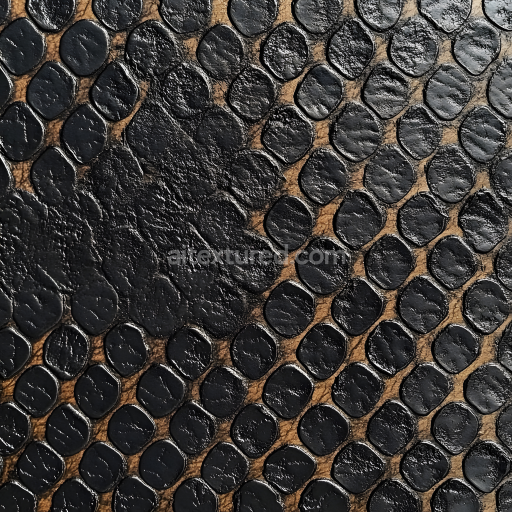 Seamless 3D PBR Texture of Glossy Reptile Skin with Detailed Scales and Natural Tonal Variation