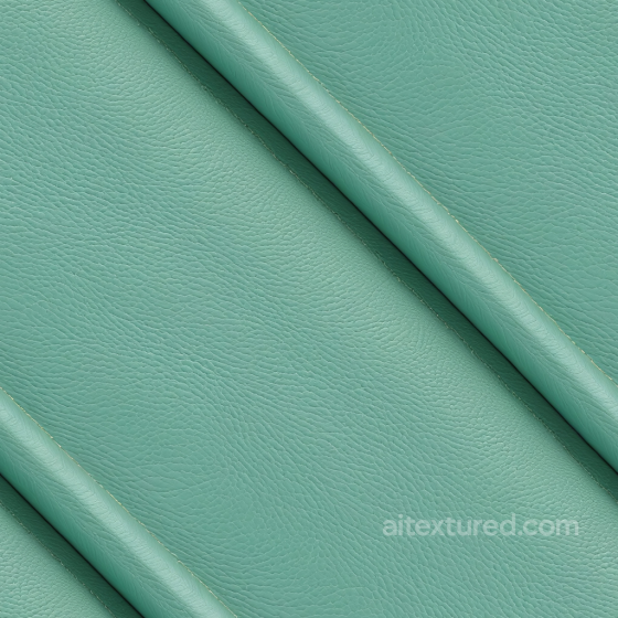Teal Pebbled Leather Upholstery Texture with Stitched Panels Leather texture preview