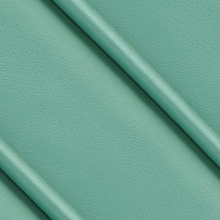 Teal Pebbled Leather Upholstery with Stitched Panels seamless PBR texture preview