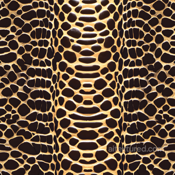 Skin PBR Texture Featuring Stylized Reptilian Scaled Pattern with Glossy Highlights Skin texture preview