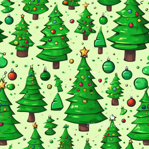 All Christmas Digital paper Texture of Decorative Christmas Trees with Ornaments seamless All Christmas Digital paper PBR texture