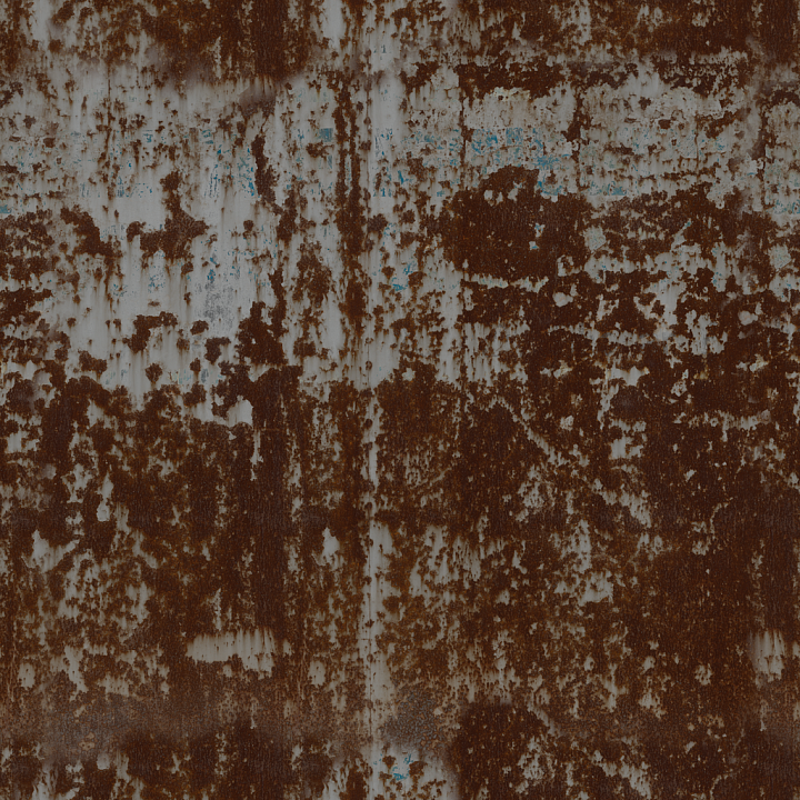 Metal Rusted Rusty seamless PBR texture preview