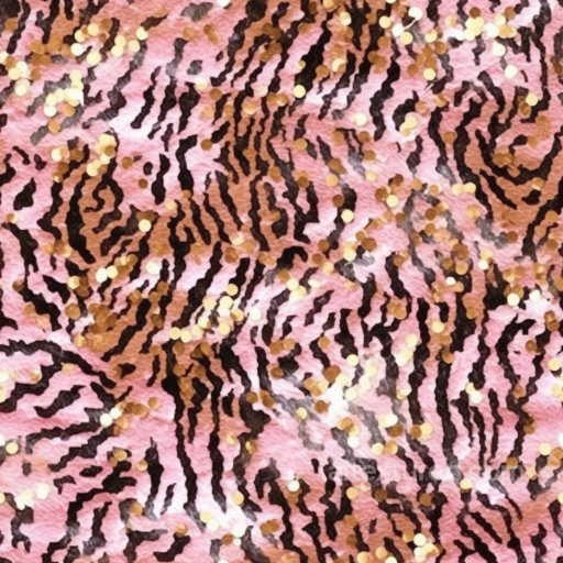 Pink Leopard Print Fabric Seamless Texture with Glitter Accents seamless Leopard Print PBR texture