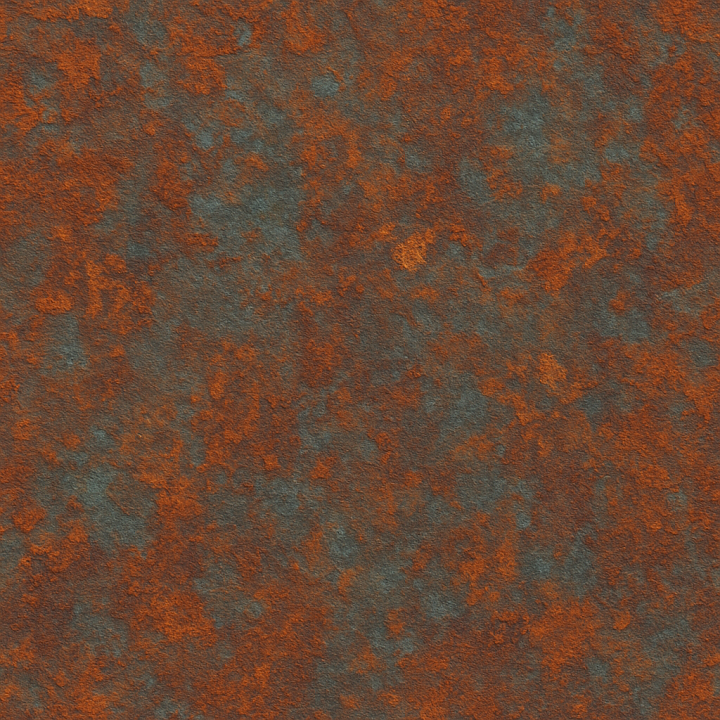 Stylized Oxidized Iron seamless PBR texture preview