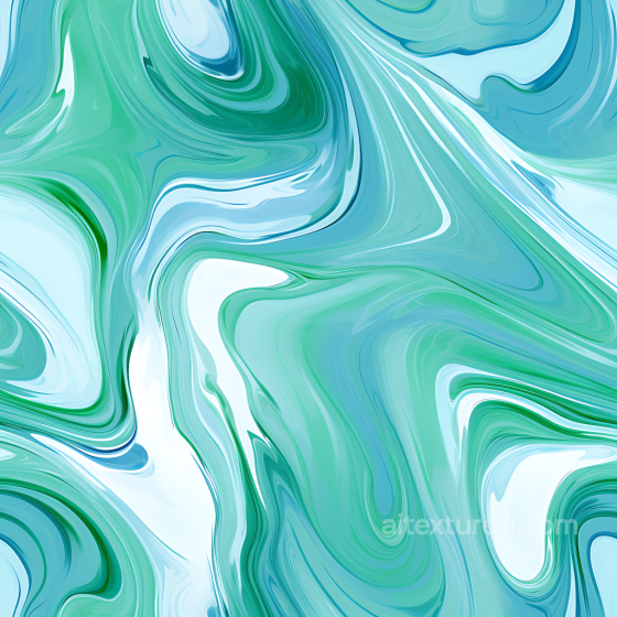 Blue and Green Swirling Marble PBR Texture with Fluid Vein Patterns Marble texture preview