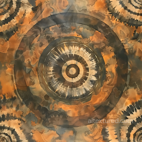 Abstract Rusty Circular Camouflage PBR Texture with Organic Oxidized Pattern Color Camouflage texture preview