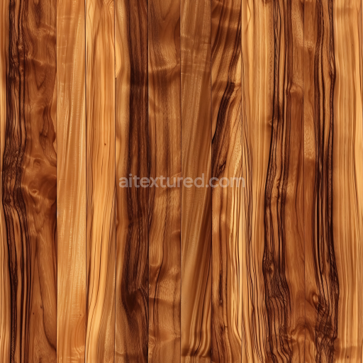Seamless 3D Olive Wood PBR Texture with Rich Grain and Warm Tones