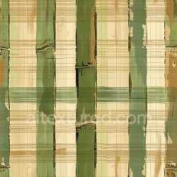 seamless Seamless 3D PBR Plaid Texture Featuring Earthy Green and Beige Stripes texture 8k free download PBR