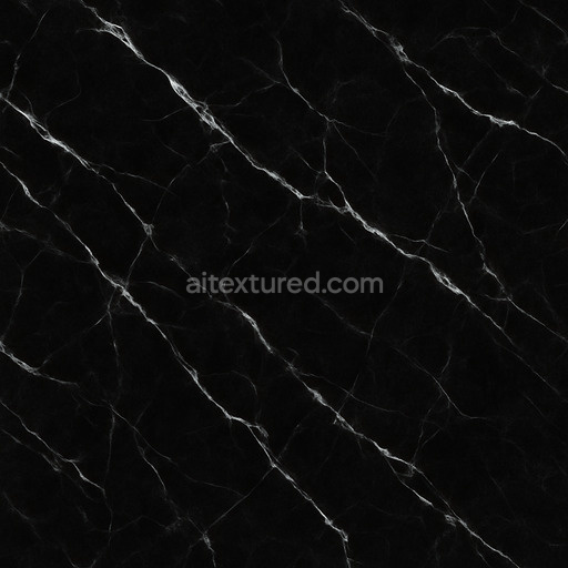 Polished Black Marble Texture Seamless 1024X1024