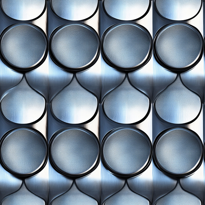 Steel Metal Featuring Patterned Embossed Circular Plates seamless PBR texture preview