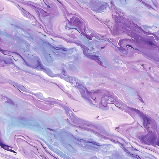 Seamless 3D Stylized Purple Marble Stone PBR Texture with Swirling Veins