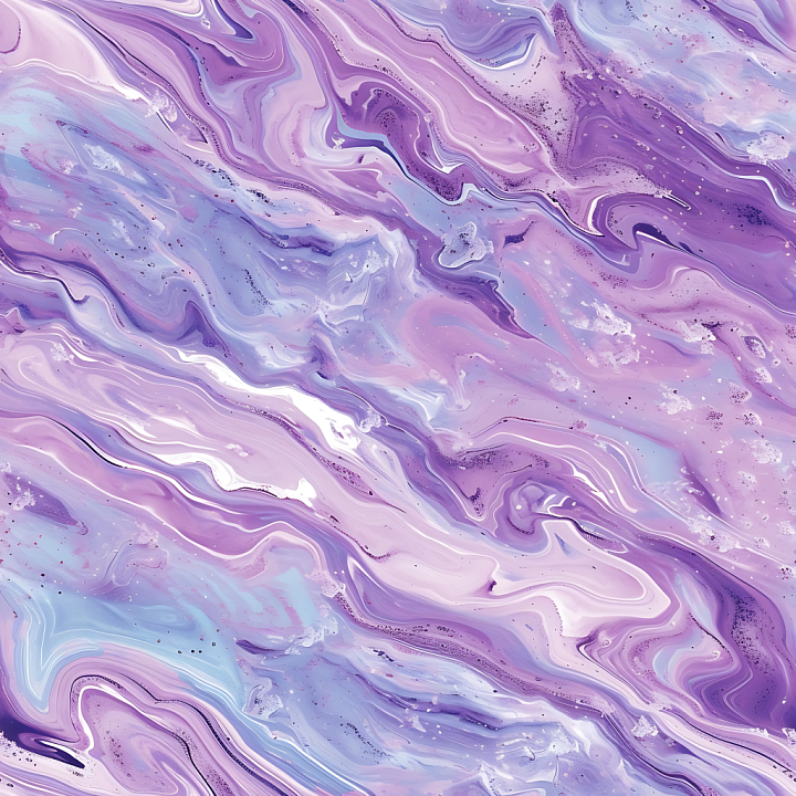 Stylized Purple Marble Stone with Swirling Veins seamless PBR texture preview