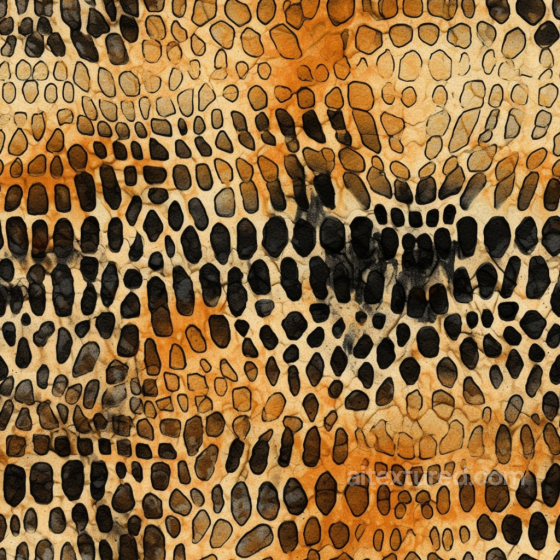 Featuring Warm Orange and Black Spotted Leopard Print Leopard Print texture preview