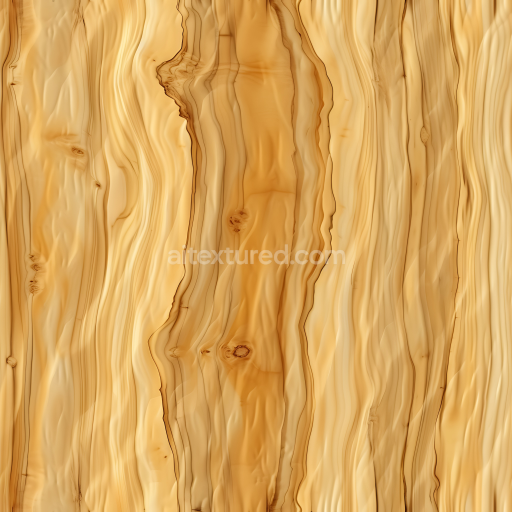 Seamless 3D Light Pine Wood Planks PBR Texture with Distinctive Grain and Knots