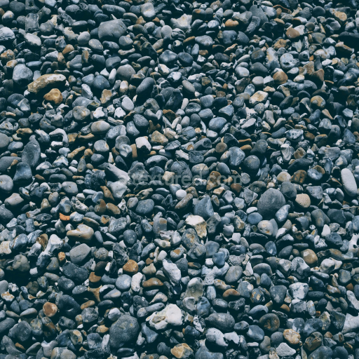 High-Resolution Natural Stone Pebbles Texture for PBR