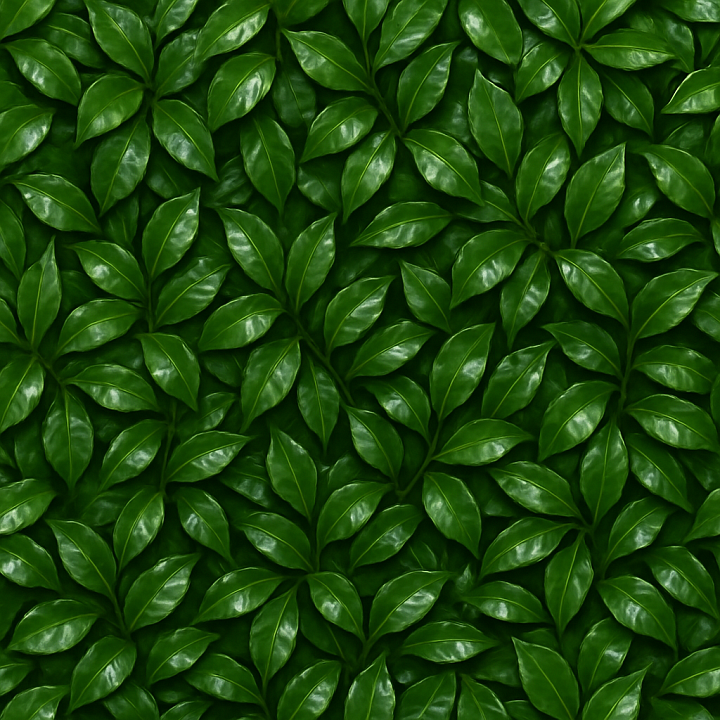 Shiny Dense Foliage seamless PBR texture preview