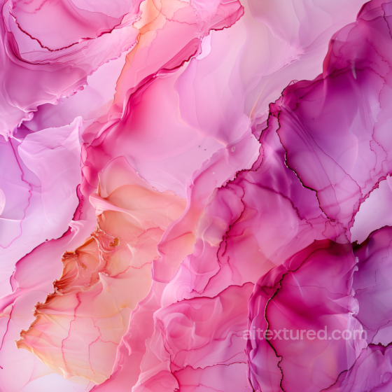 Alcohol Ink PBR Texture Featuring Soft Pink and Purple Veins with Fluid Marbling Alcohol ink texture preview