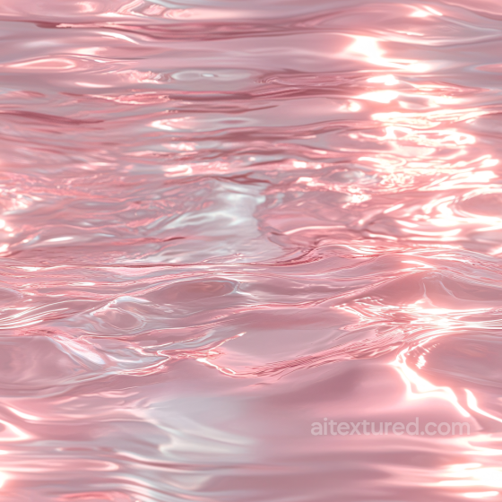 Water PBR Texture with Pink Reflective Surface and Subtle Wave Patterns Water texture preview