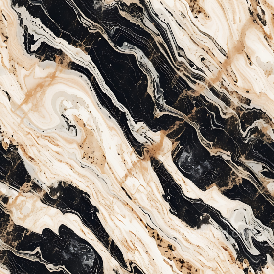 Champagne and Black Marble Texture with Bold Fluid Veins Marble texture preview