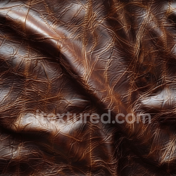 seamless Seamless 3D PBR Wrinkled Vintage Brown Leather Texture with Deep Creases texture 8k free download PBR