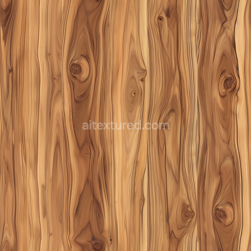Seamless 3D Pine Wood PBR Texture with Natural Knots and Grain Pattern