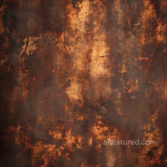 Cracked Rusted Metal PBR Texture with Deep Corrosion and Earthy Tones Rust texture preview