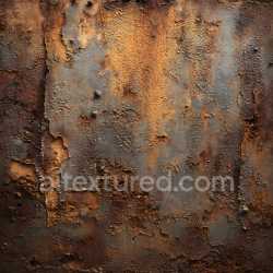 seamless Seamless 3D Rusted Metal PBR Texture with Cracked, Peeling, and Corroded Surface texture 8k free download PBR