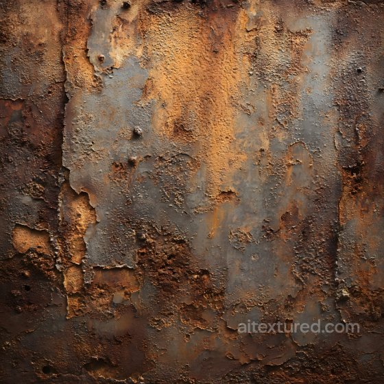 Rusted Metal PBR Texture with Cracked, Peeling, and Corroded Surface Rust texture preview