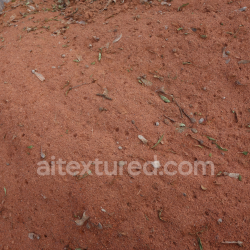 seamless Natural Red Soil Texture with Organic Debris PBR 4K Detail texture 8k free download PBR