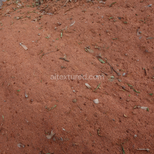 Preview — Natural Red Soil Texture with Organic Debris PBR 4K Detail
